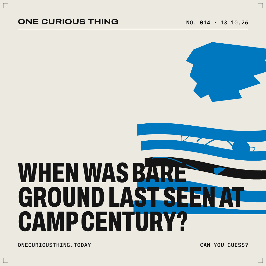 Poster asking: When was bare ground last seen at Camp Century?