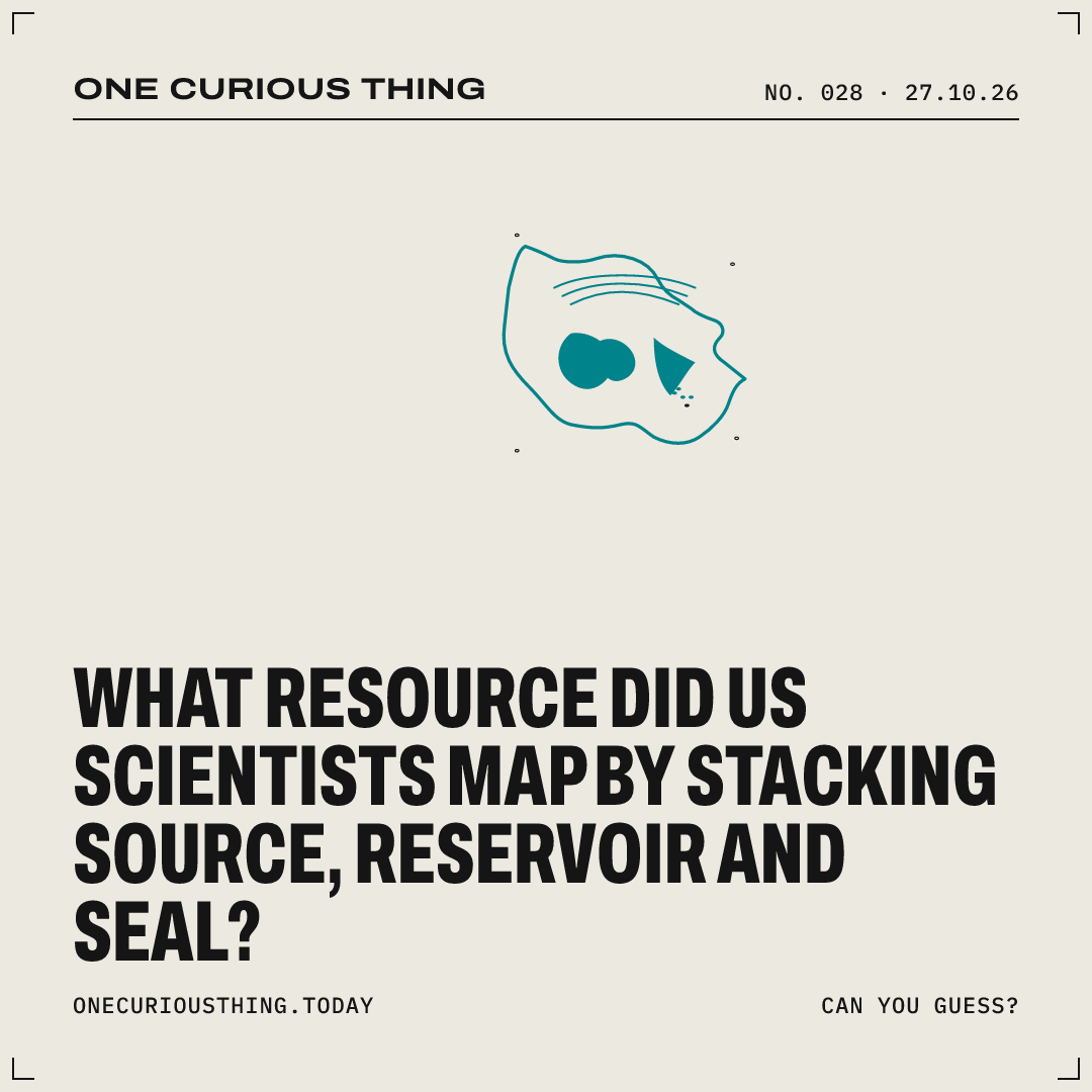 Poster asking: What resource did US scientists map by stacking source, reservoir and seal?